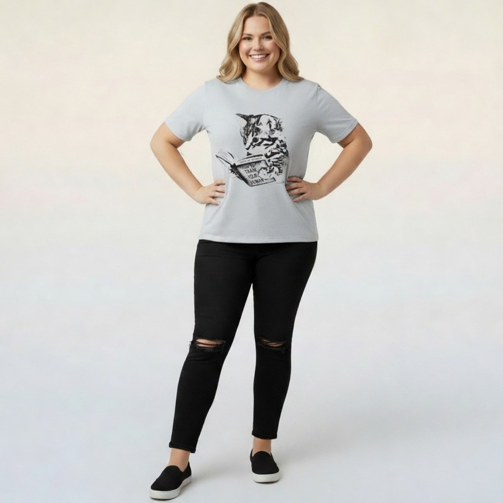 TORRID Cat Graphic Classic Heritage Jersey Crew Tee NWT Size 2X - Picture 3 of 11
